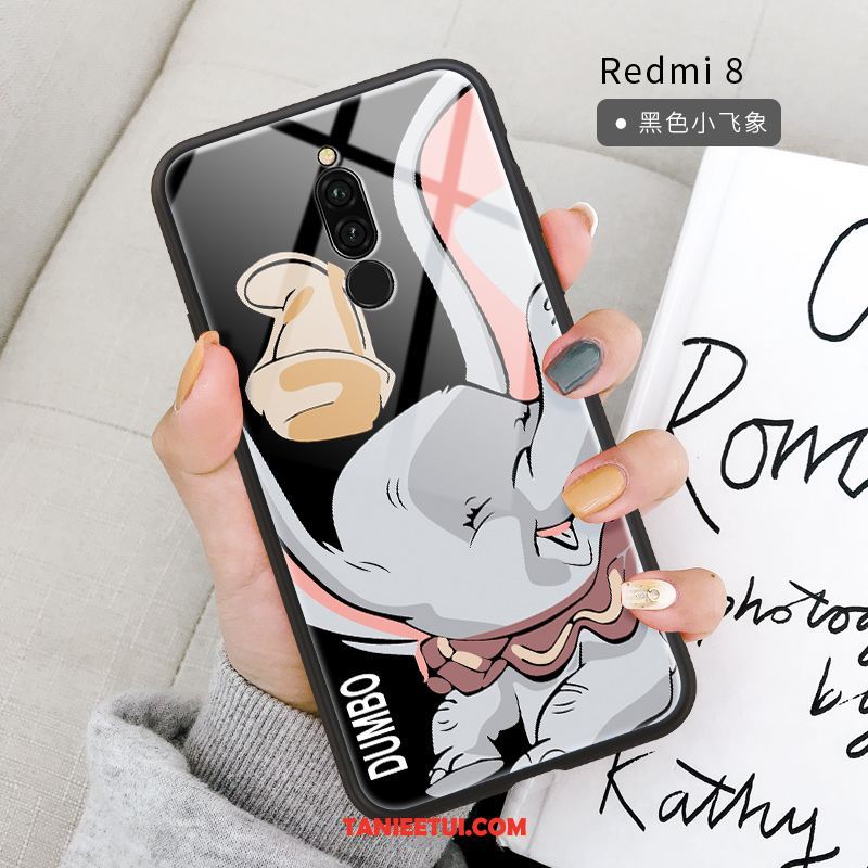 Etui Xiaomi Redmi 8 Ochraniacz Kreatywne Mały, Futerał Xiaomi Redmi 8 Czerwony Miękki Czarny Beige