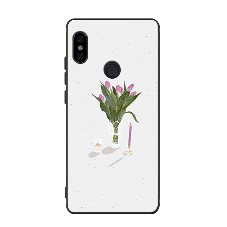 Etui Xiaomi Redmi Note 5 Biały Silikonowe Sztuka, Obudowa Xiaomi Redmi Note 5 Kreatywne Mały Telefon Komórkowy Beige