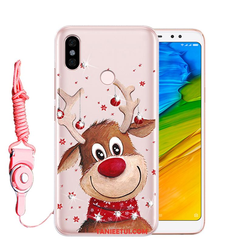 Etui Xiaomi Redmi Note 5 Mały Anti-fall Miękki, Futerał Xiaomi Redmi Note 5 All Inclusive Ochraniacz Rhinestone Beige