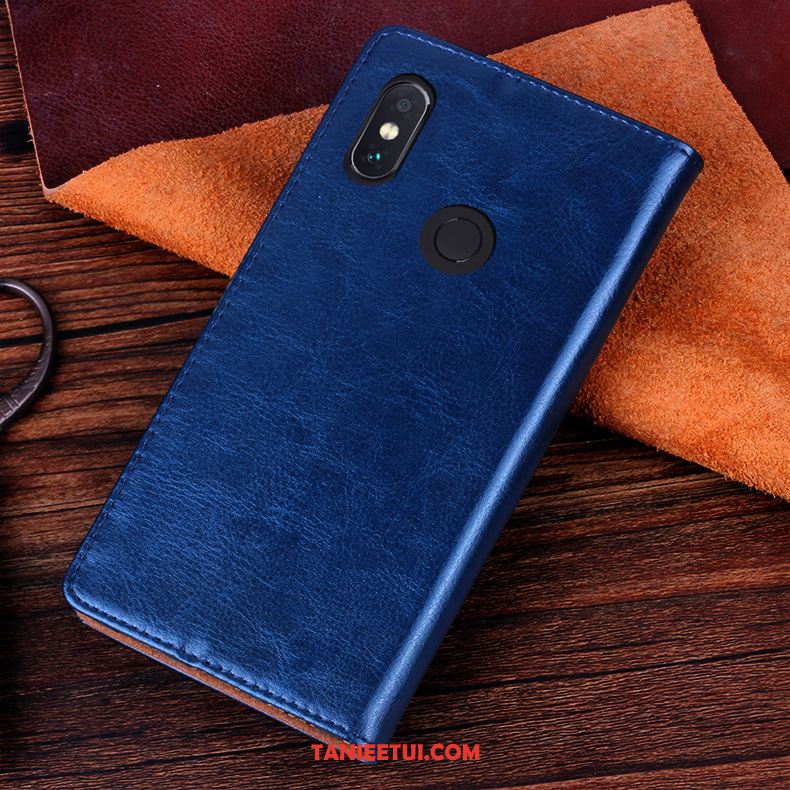 Etui Xiaomi Redmi Note 5 Ochraniacz Skórzany Futerał Telefon Komórkowy, Obudowa Xiaomi Redmi Note 5 Biznes Silikonowe Czerwony Beige