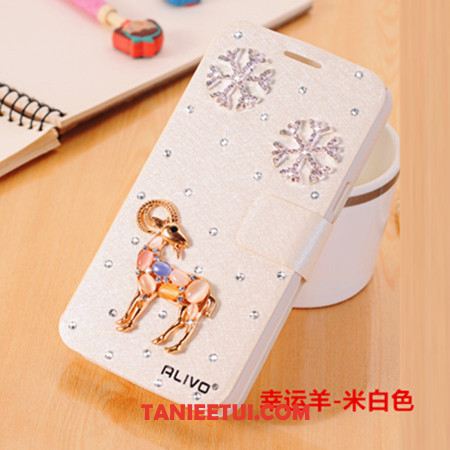 Etui Xiaomi Redmi Note 5 Różowe Czerwony Rhinestone, Pokrowce Xiaomi Redmi Note 5 Ochraniacz Anti-fall Klapa Beige