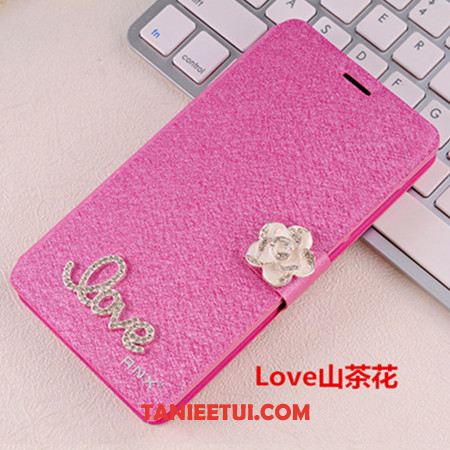 Etui Xiaomi Redmi Note 5 Różowe Czerwony Rhinestone, Pokrowce Xiaomi Redmi Note 5 Ochraniacz Anti-fall Klapa Beige