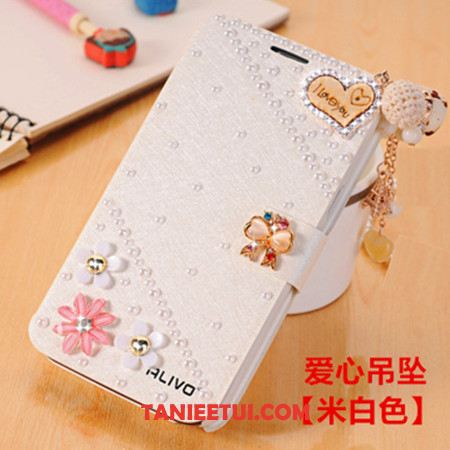 Etui Xiaomi Redmi Note 5 Różowe Czerwony Rhinestone, Pokrowce Xiaomi Redmi Note 5 Ochraniacz Anti-fall Klapa Beige