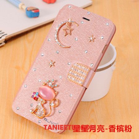 Etui Xiaomi Redmi Note 5 Różowe Czerwony Rhinestone, Pokrowce Xiaomi Redmi Note 5 Ochraniacz Anti-fall Klapa Beige