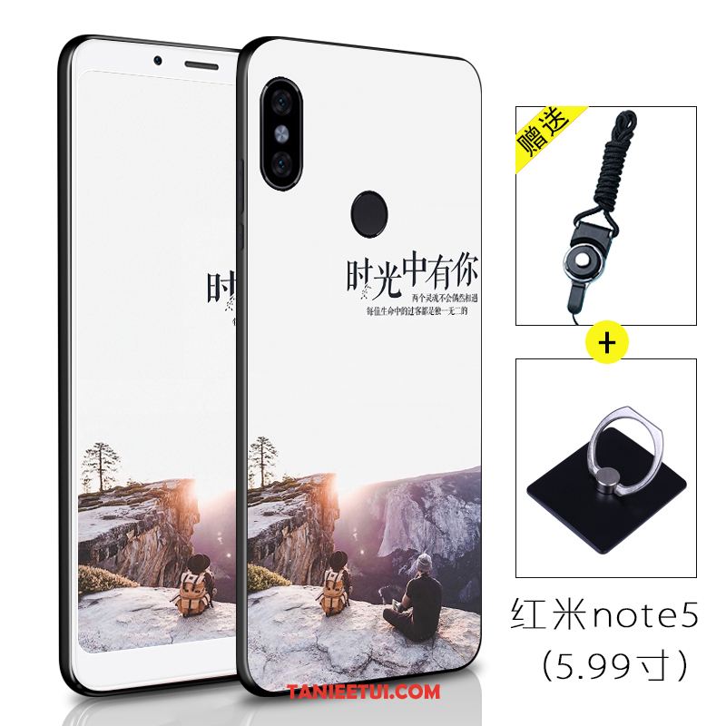 Etui Xiaomi Redmi Note 5 Silikonowe Anti-fall Kreatywne, Obudowa Xiaomi Redmi Note 5 Czerwony Kolor Telefon Komórkowy Beige