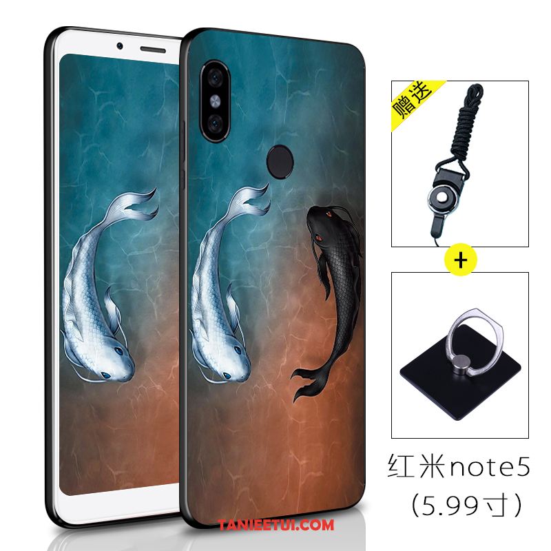 Etui Xiaomi Redmi Note 5 Silikonowe Anti-fall Kreatywne, Obudowa Xiaomi Redmi Note 5 Czerwony Kolor Telefon Komórkowy Beige