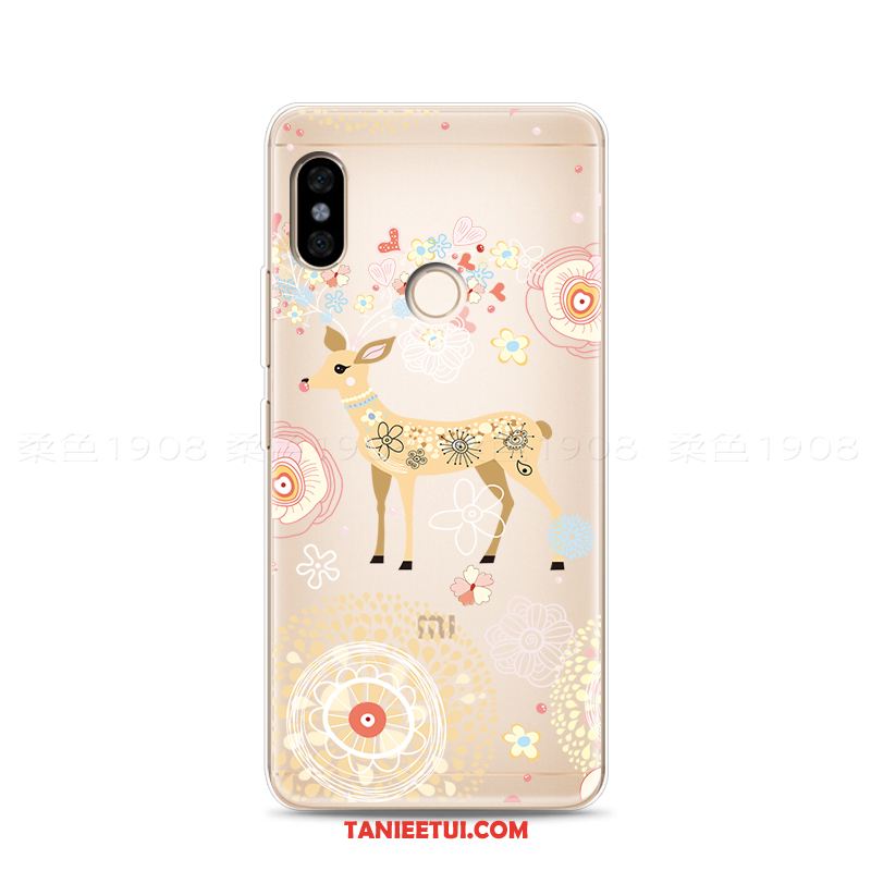 Etui Xiaomi Redmi Note 5 Sztuka Kwiat Śliwy Czerwony, Futerał Xiaomi Redmi Note 5 Wiatr Zielony Telefon Komórkowy Beige