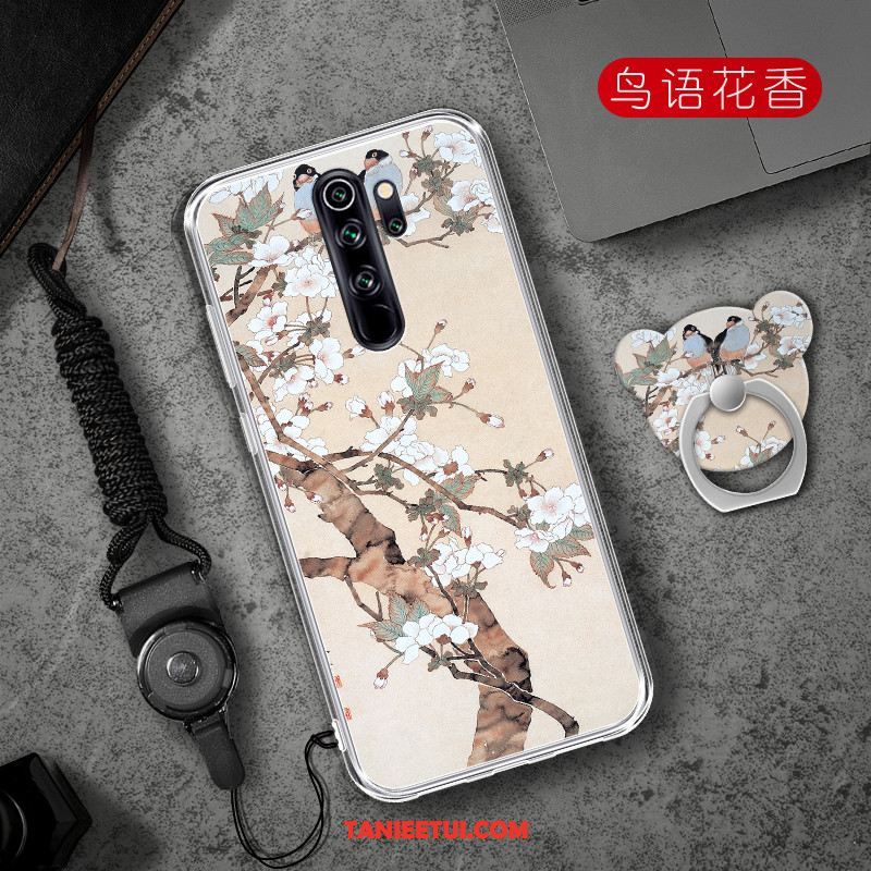 Etui Xiaomi Redmi Note 8 Pro Czerwony Anti-fall Telefon Komórkowy, Futerał Xiaomi Redmi Note 8 Pro Miękki Serce Tendencja Beige