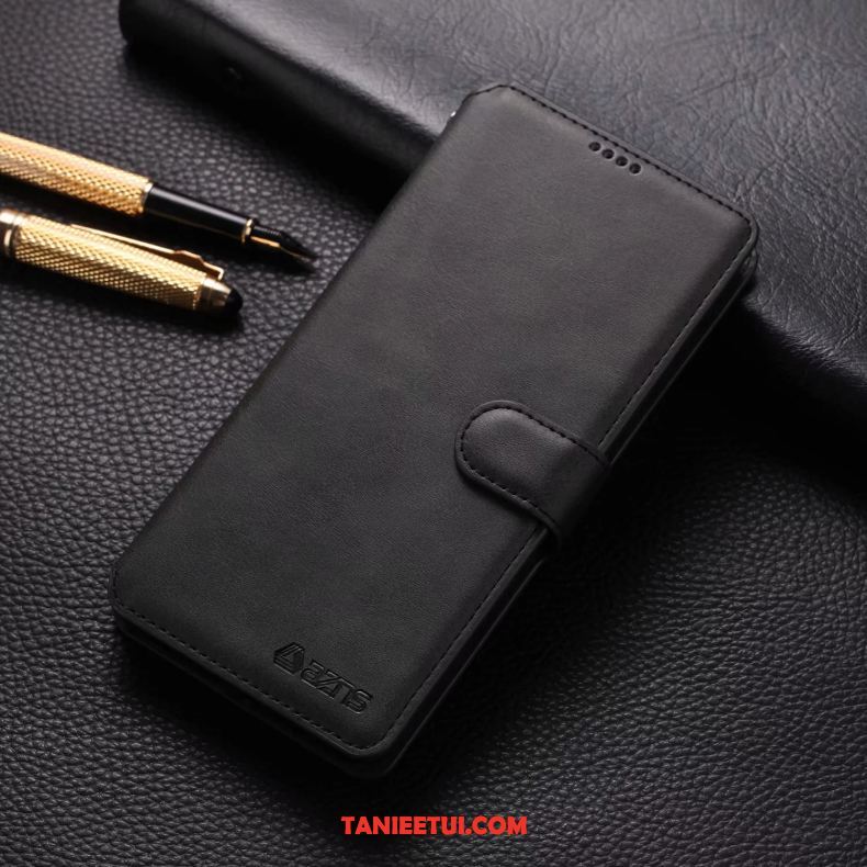 Etui Xiaomi Redmi Note 8 Pro Klapa Mały Skórzany, Futerał Xiaomi Redmi Note 8 Pro Telefon Komórkowy Czerwony Ochraniacz Braun Beige