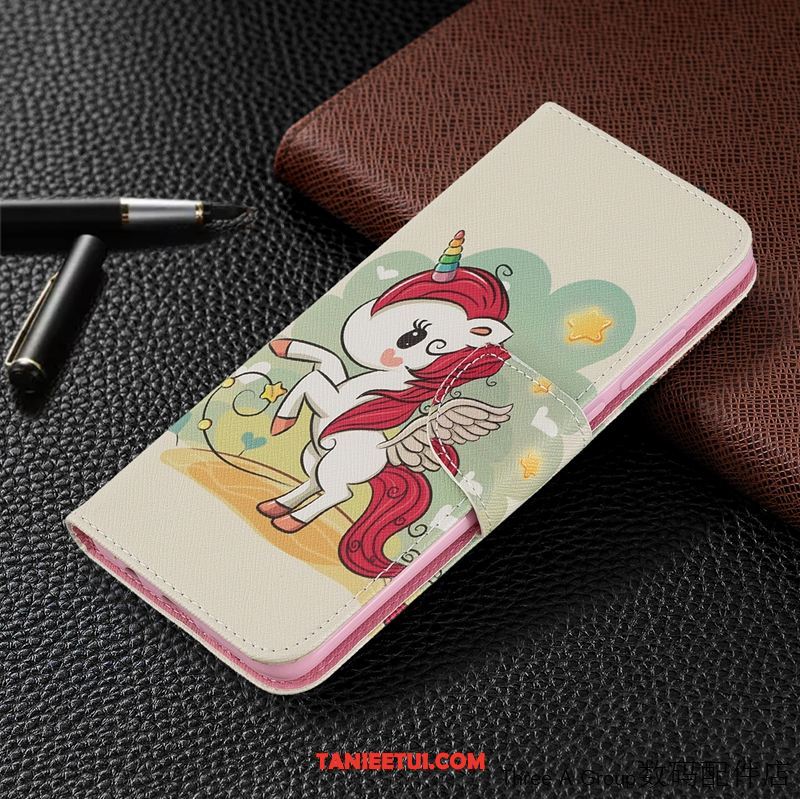 Etui Xiaomi Redmi Note 8 Pro Kreskówka Skórzany Futerał Telefon Komórkowy, Pokrowce Xiaomi Redmi Note 8 Pro Piękny Osobowość Czerwony Beige