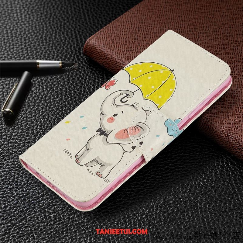 Etui Xiaomi Redmi Note 8 Pro Kreskówka Skórzany Futerał Telefon Komórkowy, Pokrowce Xiaomi Redmi Note 8 Pro Piękny Osobowość Czerwony Beige