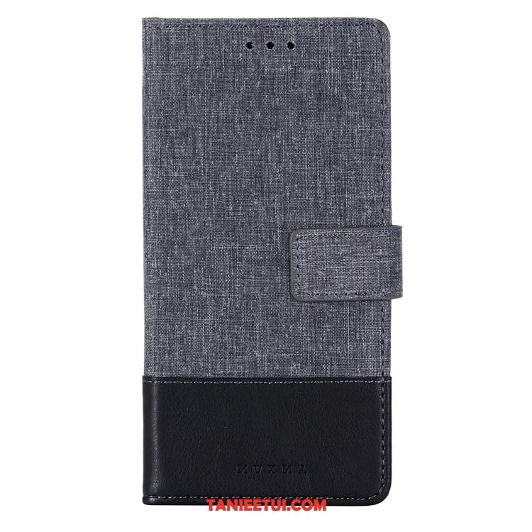 Etui Xiaomi Redmi Note 8t Płótno Szary Anti-fall, Obudowa Xiaomi Redmi Note 8t Mały Skórzany Futerał Wzór Beige