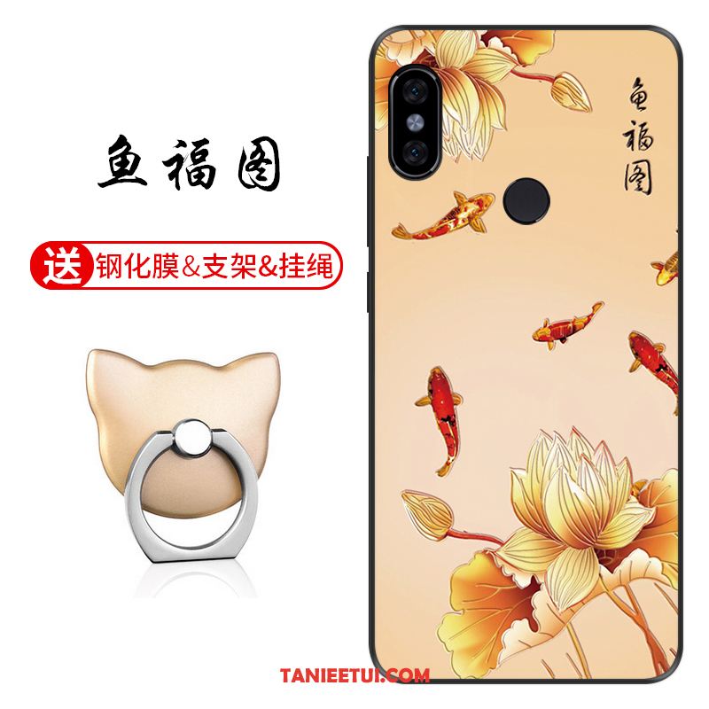 Etui Xiaomi Redmi S2 Dostosowane Anti-fall Relief, Futerał Xiaomi Redmi S2 Ochraniacz Telefon Komórkowy Nubuku Beige