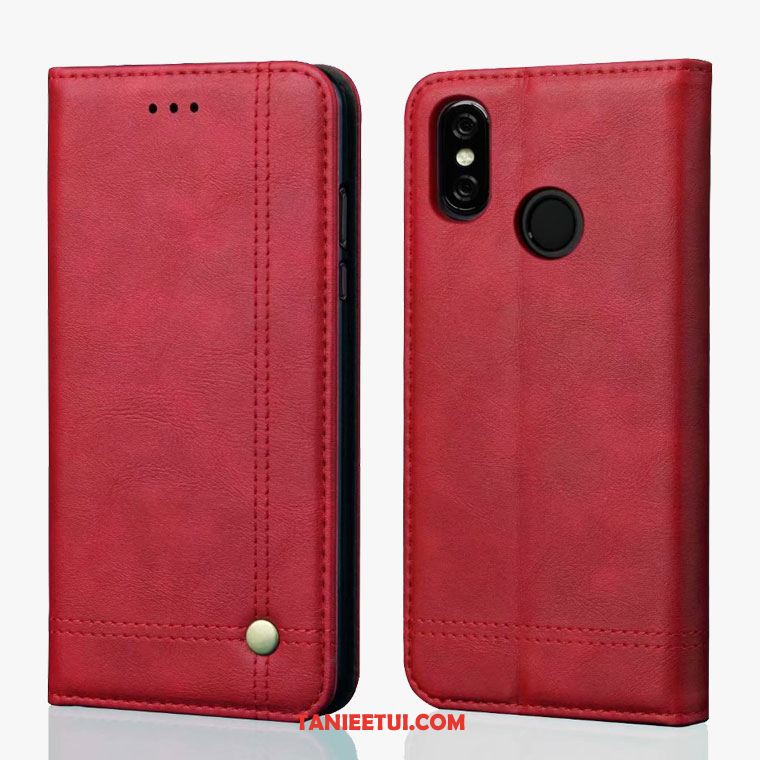 Etui Xiaomi Redmi S2 Skórzany Futerał Telefon Komórkowy Ochraniacz, Futerał Xiaomi Redmi S2 Czerwony Anti-fall All Inclusive Beige