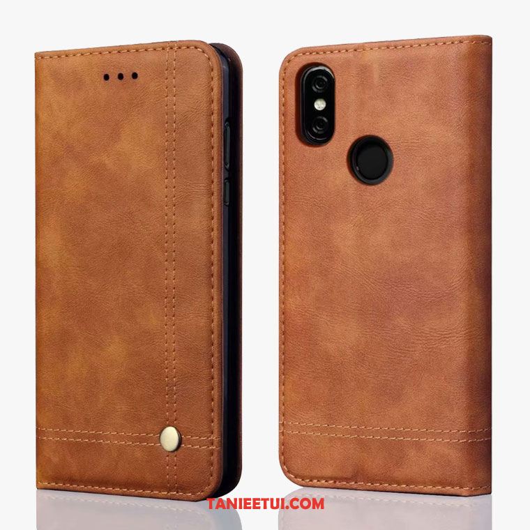 Etui Xiaomi Redmi S2 Skórzany Futerał Telefon Komórkowy Ochraniacz, Futerał Xiaomi Redmi S2 Czerwony Anti-fall All Inclusive Beige