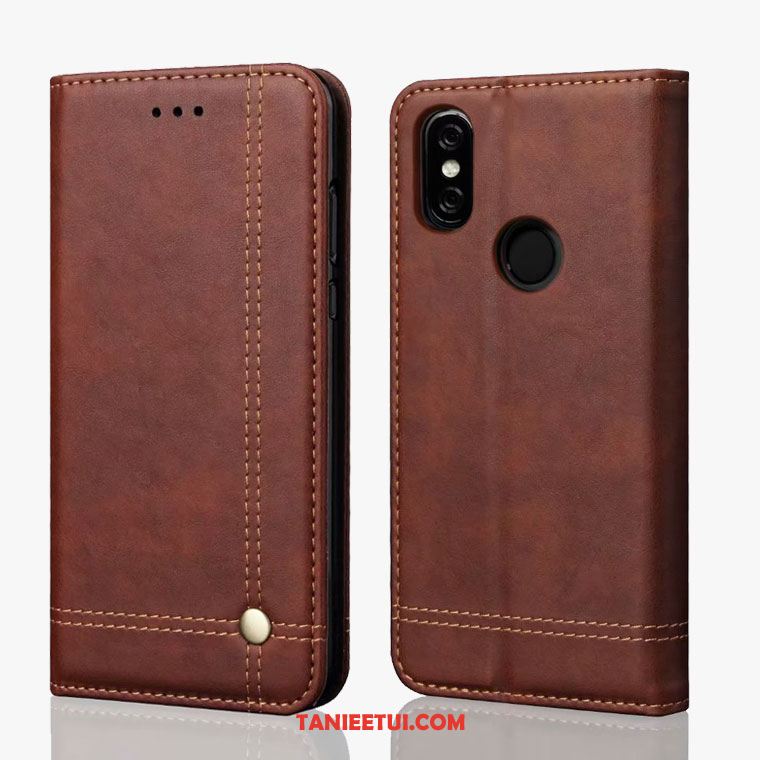 Etui Xiaomi Redmi S2 Skórzany Futerał Telefon Komórkowy Ochraniacz, Futerał Xiaomi Redmi S2 Czerwony Anti-fall All Inclusive Beige