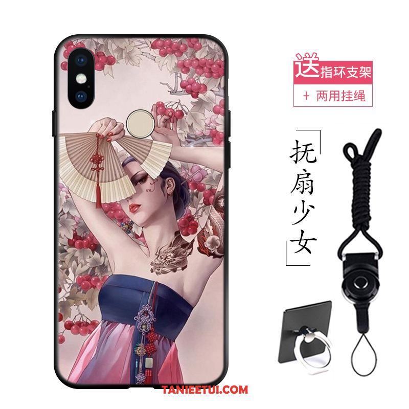 Etui Xiaomi Redmi S2 Telefon Komórkowy Sakura Tatuaż, Pokrowce Xiaomi Redmi S2 Miękki Mały Czerwony Beige