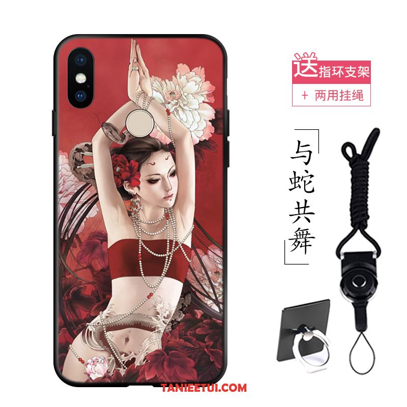 Etui Xiaomi Redmi S2 Telefon Komórkowy Sakura Tatuaż, Pokrowce Xiaomi Redmi S2 Miękki Mały Czerwony Beige