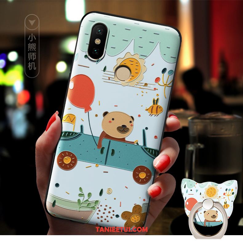 Etui Xiaomi Redmi S2 Tendencja Nubuku Kreskówka, Futerał Xiaomi Redmi S2 Różowe Anti-fall Mały Beige
