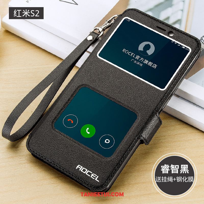 Etui Xiaomi Redmi S2 Złoto Ochraniacz Miękki, Obudowa Xiaomi Redmi S2 Anti-fall Skórzany Futerał Mały Beige