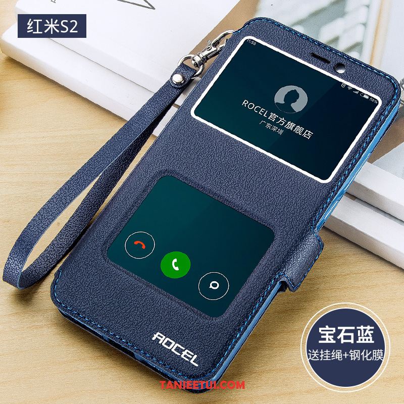 Etui Xiaomi Redmi S2 Złoto Ochraniacz Miękki, Obudowa Xiaomi Redmi S2 Anti-fall Skórzany Futerał Mały Beige