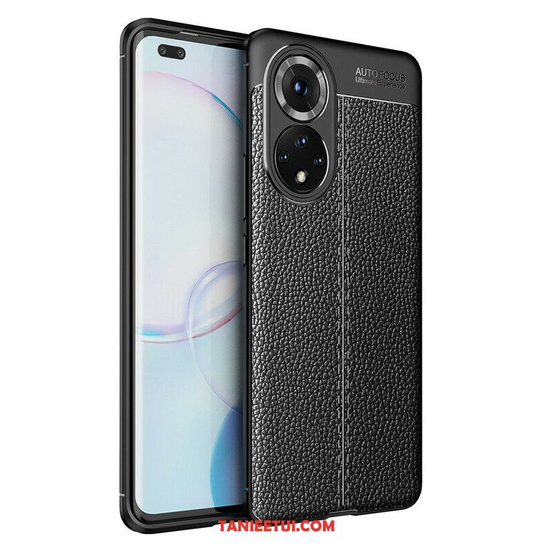 Etui do Honor 50 Pro Efekt Skóry Liczi Pro Double Line