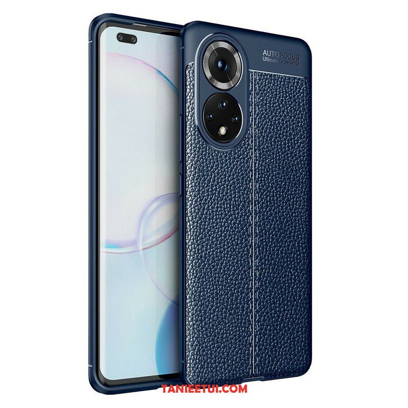 Etui do Honor 50 Pro Efekt Skóry Liczi Pro Double Line