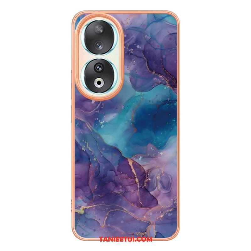 Etui do Honor 90 Kolorowy Marmur