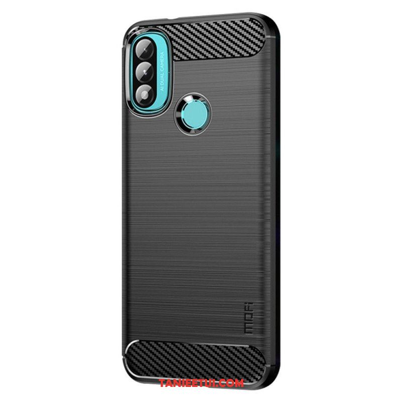 Etui do Moto E40 / E30 / E20 Szczotkowane Włókno Węglowe Mofi