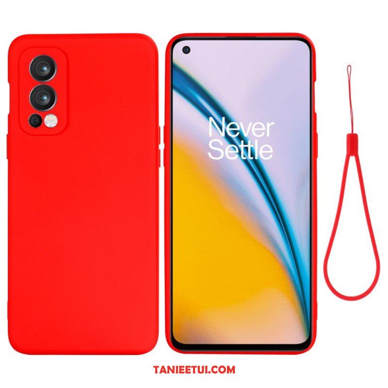 Etui do OnePlus Nord 2 5G Płynny Silikon Ze Smyczą