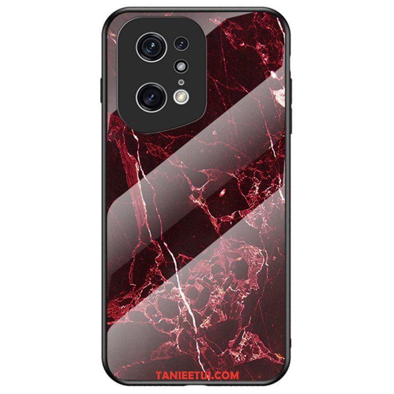 Etui do Oppo Find X5 Pro Szkło Hartowane W Kolorach Marmuru