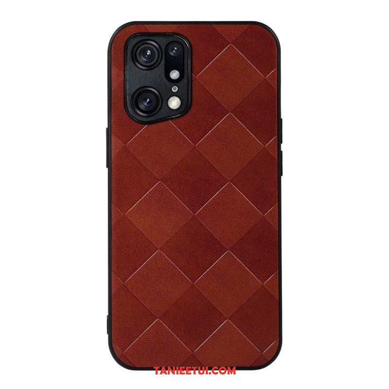 Etui do Oppo Find X5 Pro Tkana Tekstura