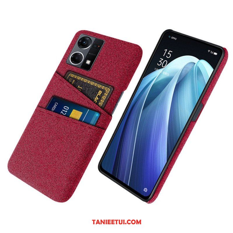 Etui do Oppo Reno 7 Posiadacz Karty Tkaniny