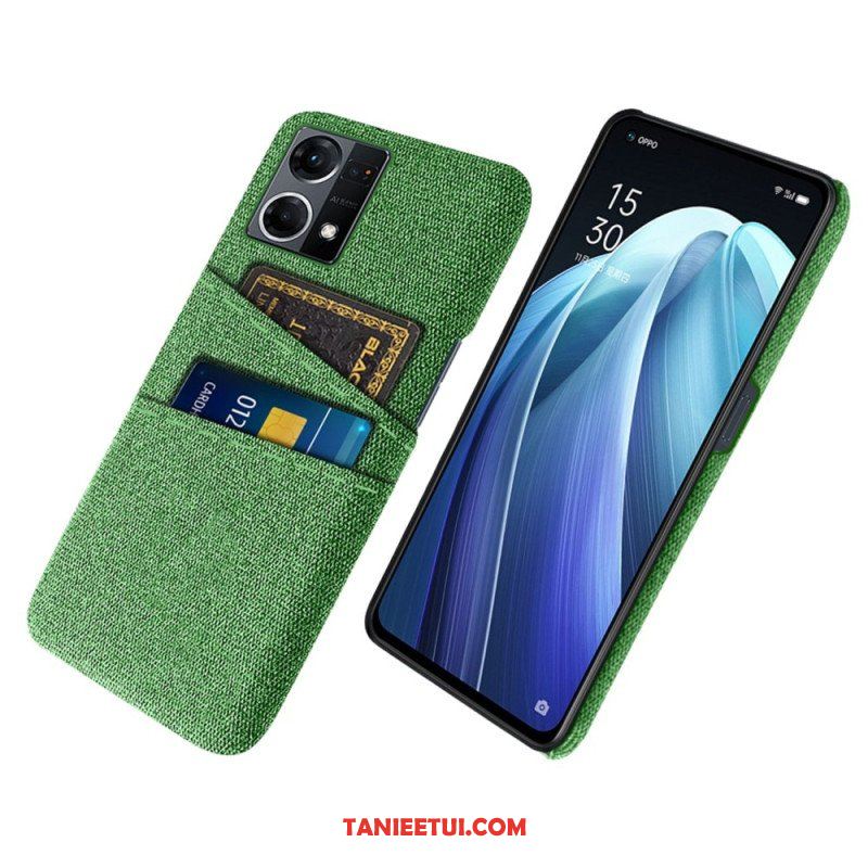 Etui do Oppo Reno 7 Posiadacz Karty Tkaniny