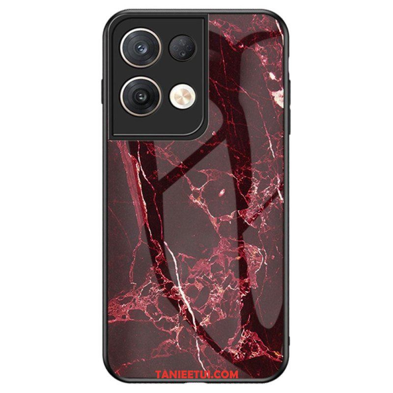 Etui do Oppo Reno 8 Pro Marmurowe Szkło Hartowane