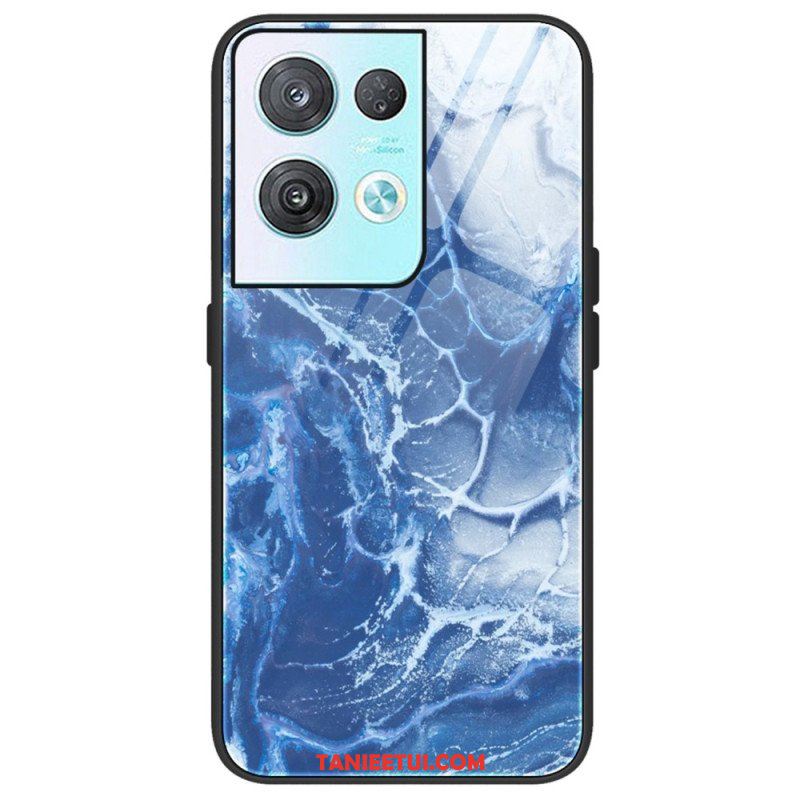 Etui do Oppo Reno 8 Pro Szkło Hartowane W Kolorach Marmuru