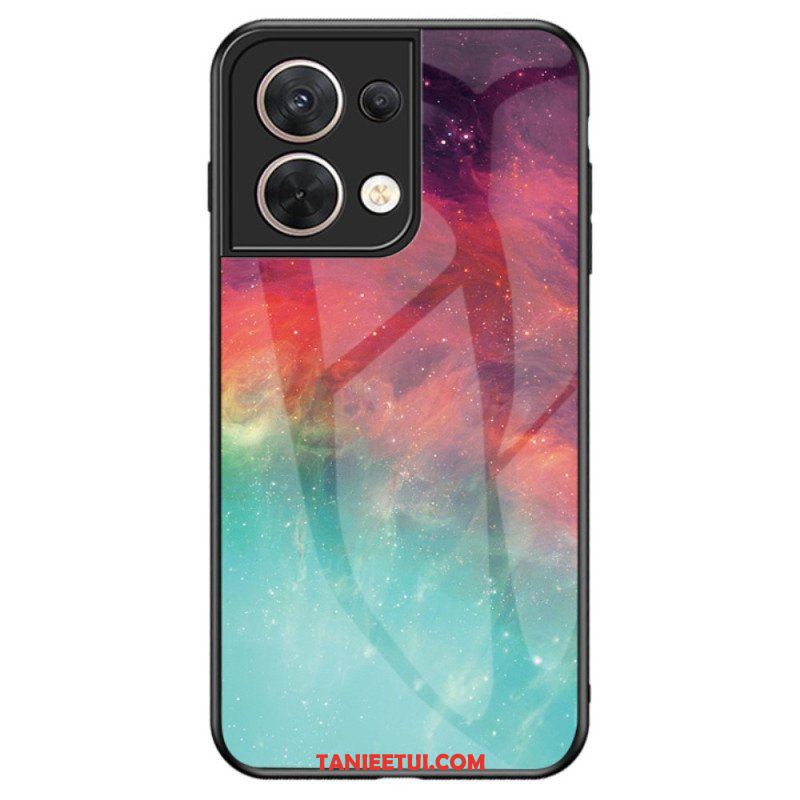 Etui do Oppo Reno 8 Wzór Ze Szkła Hartowanego