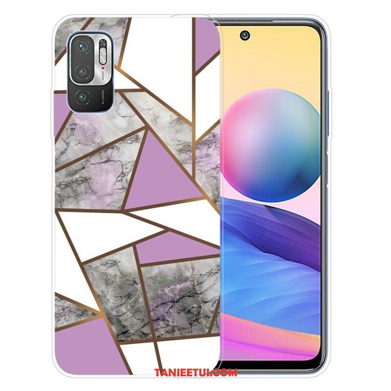 Etui do Poco M3 Pro 5G Geometryczny Marmur