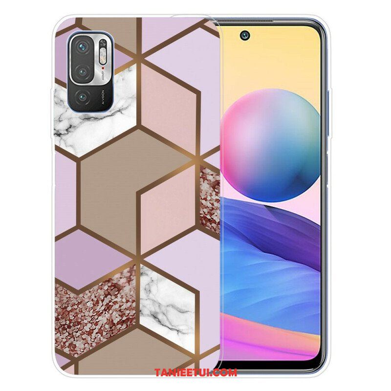 Etui do Poco M3 Pro 5G Geometryczny Marmur