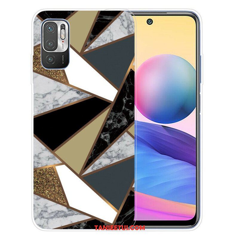 Etui do Poco M3 Pro 5G Geometryczny Marmur