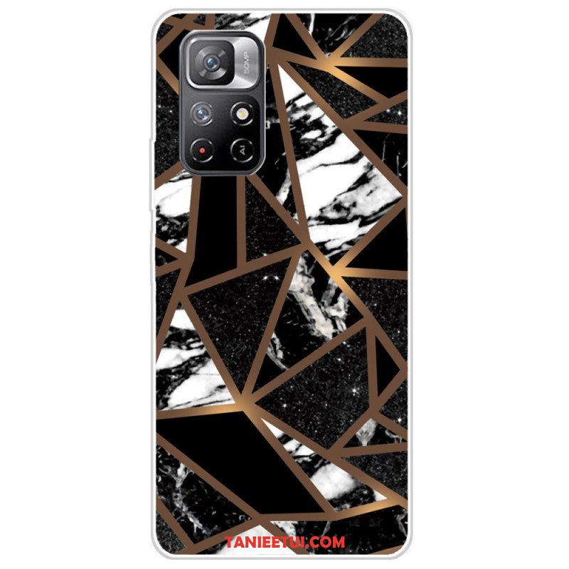 Etui do Poco M4 Pro 5G Geometria Marmuru