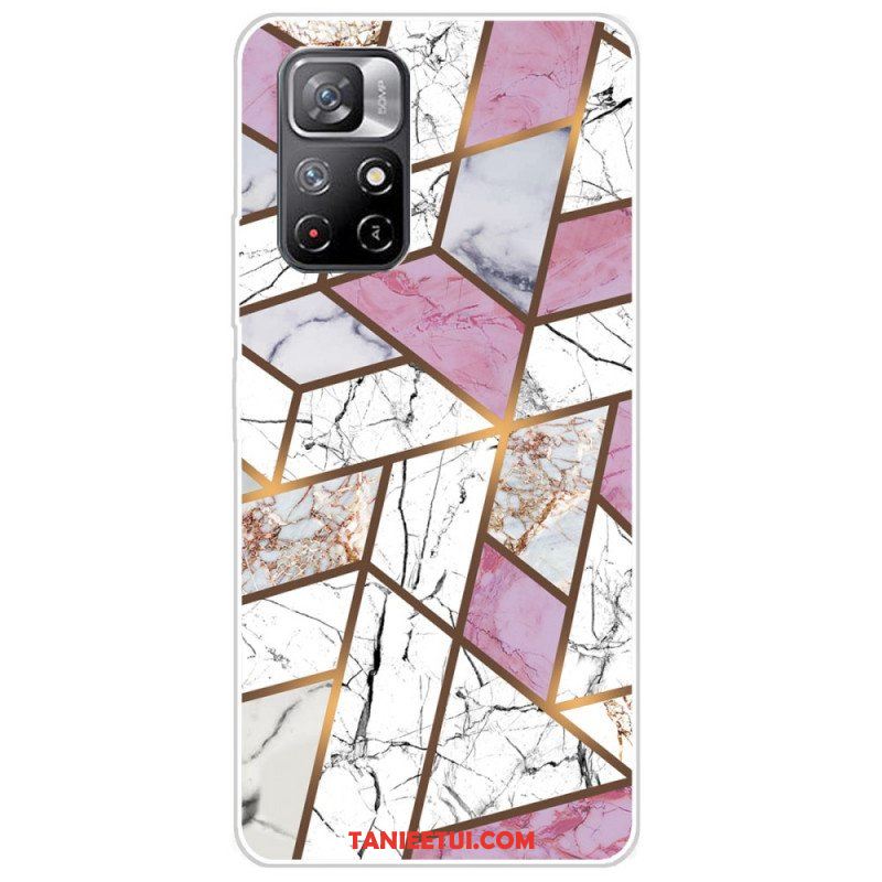 Etui do Poco M4 Pro 5G Geometria Marmuru