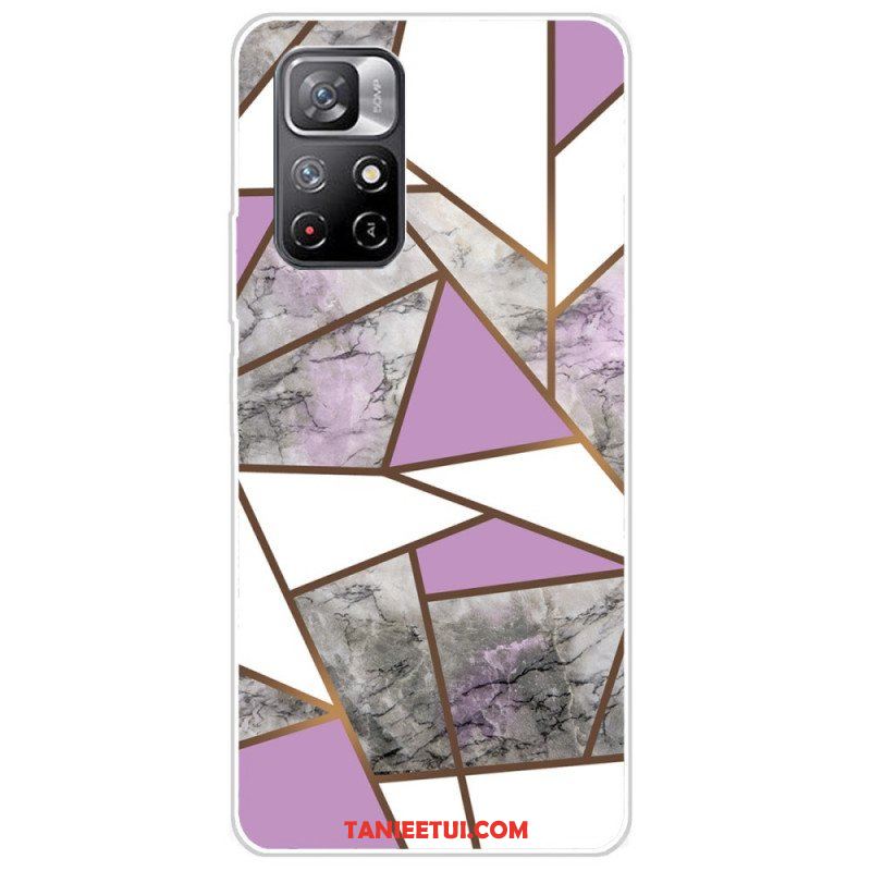 Etui do Poco M4 Pro 5G Geometria Marmuru