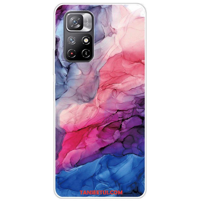 Etui do Poco M4 Pro 5G Kolorowy Marmur