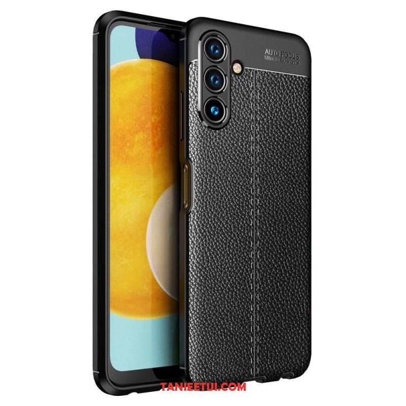 Etui do Samsung Galaxy A13 5G / A04s Efekt Skóry Liczi Z Podwójną Linią