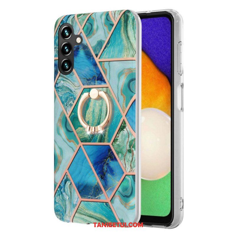 Etui do Samsung Galaxy A13 5G / A04s Geometryczny Marmur Z Podporą Pierścienia