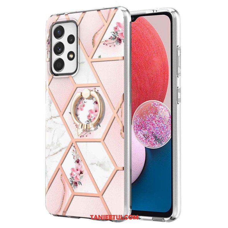 Etui do Samsung Galaxy A13 Kwiaty Wspornika Pierścieniowego