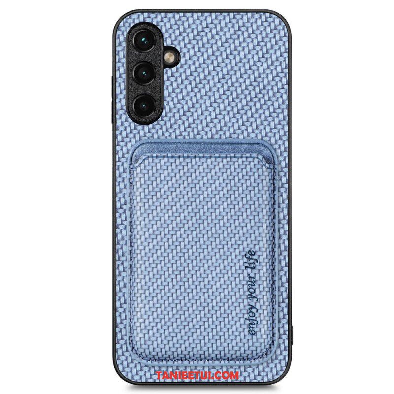 Etui do Samsung Galaxy A14 / A14 5G Odłączany Uchwyt Na Karty Z Włókna Węglowego