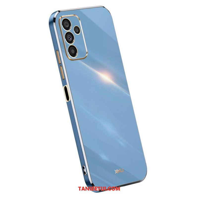 Etui do Samsung Galaxy A14 / A14 5G Silikonowe Złote Krawędzie