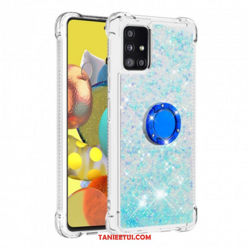 Etui do Samsung Galaxy A51 5G Cekiny Z Podparciem Pierścienia